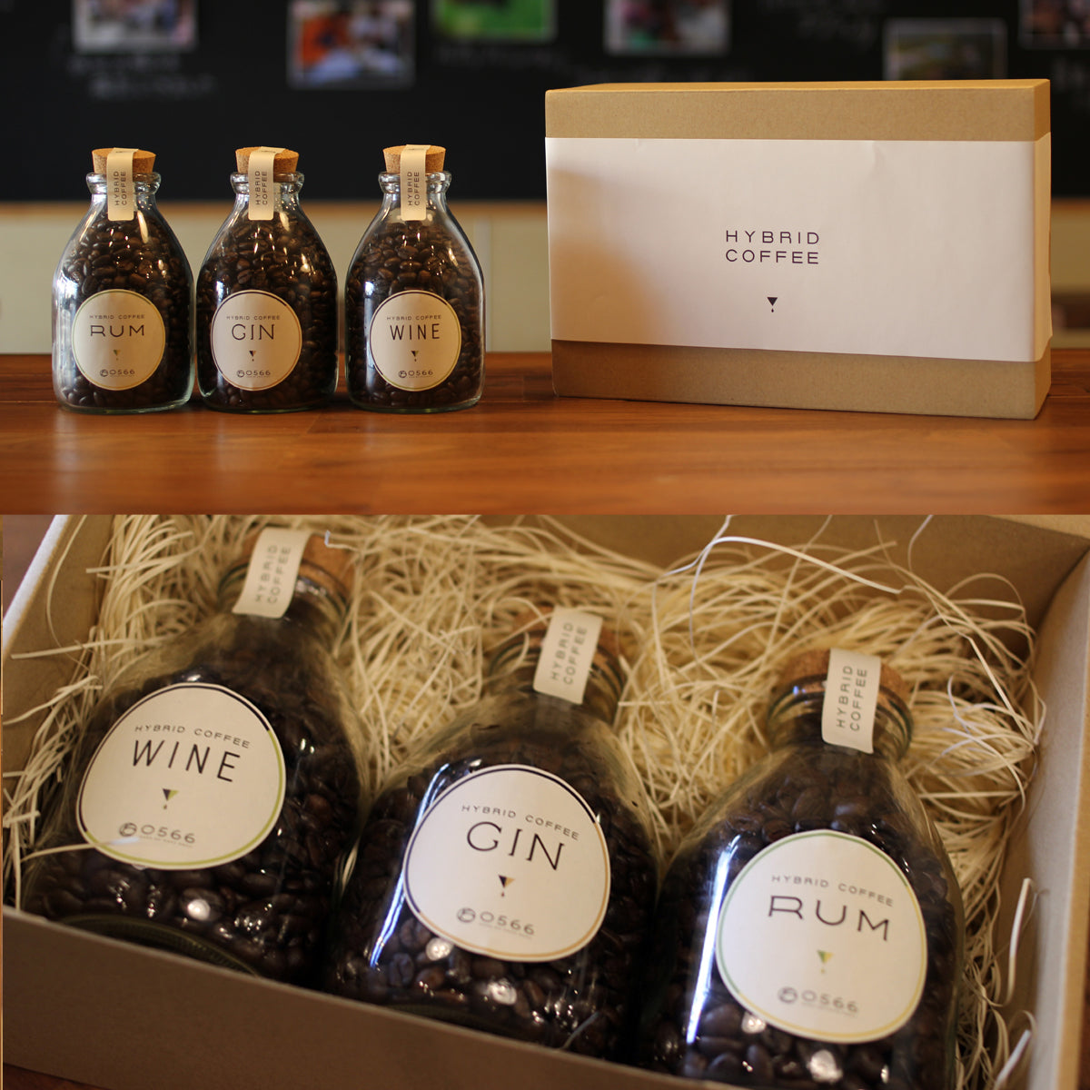 ハイブリッドコーヒー ギフト トリプルボックス(3本セット) – 0566珈琲