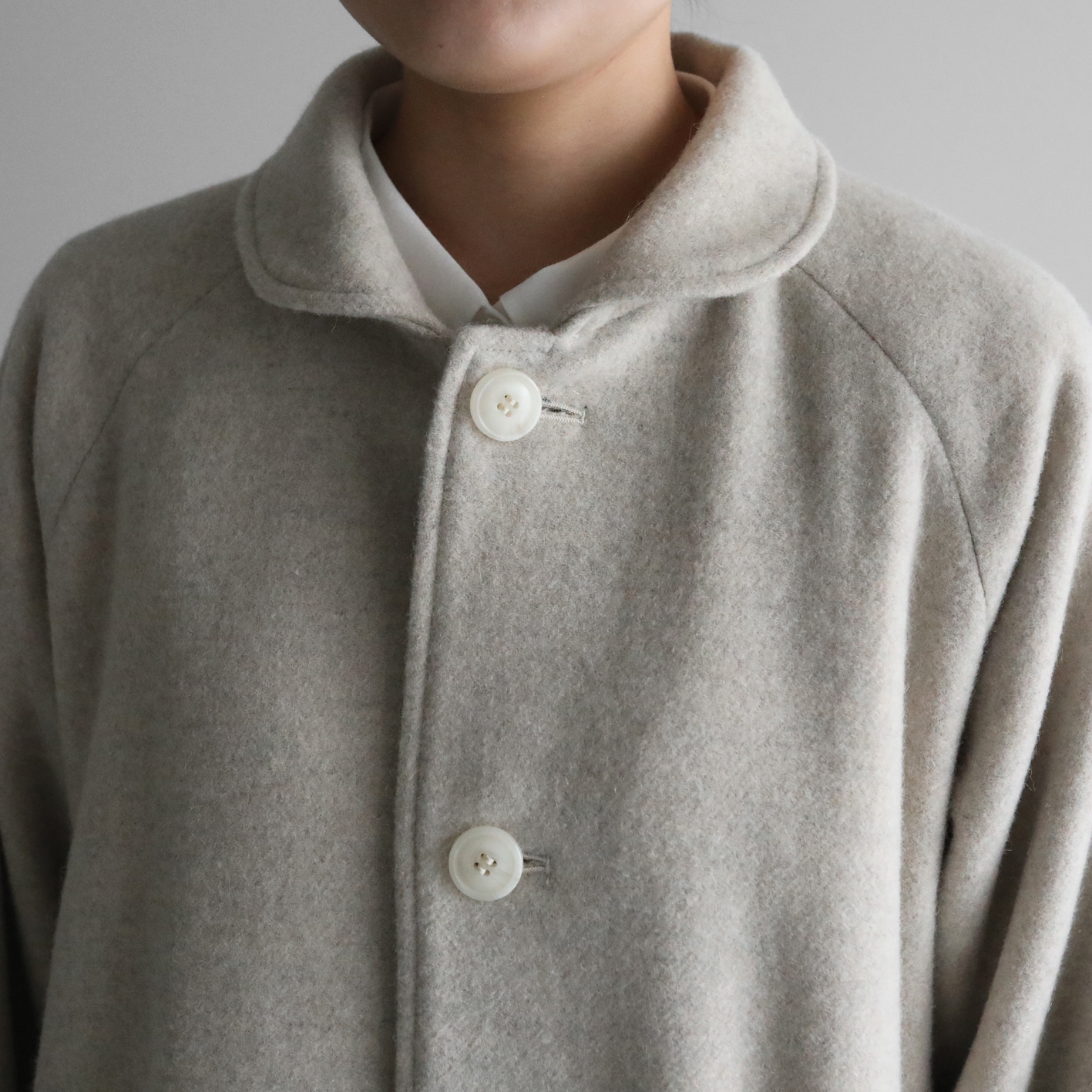 HUIS×尾州”縮絨ウールフランネルミドルコート 316をリリースしました