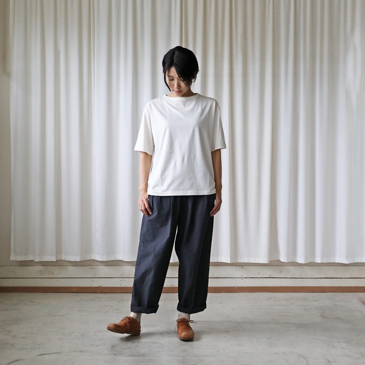 コードレーンワイドパンツ（ブラック）【ユニセックス】504をリリース