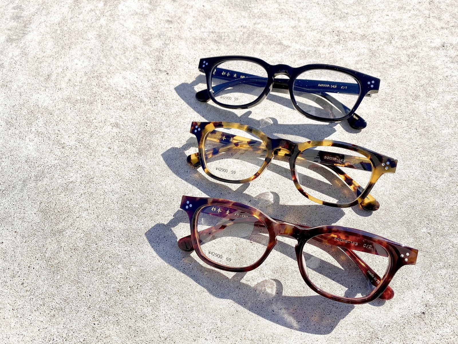 杉本圭 セルロイド製新作「KS-130」｜メガネのジンノ｜BLOG