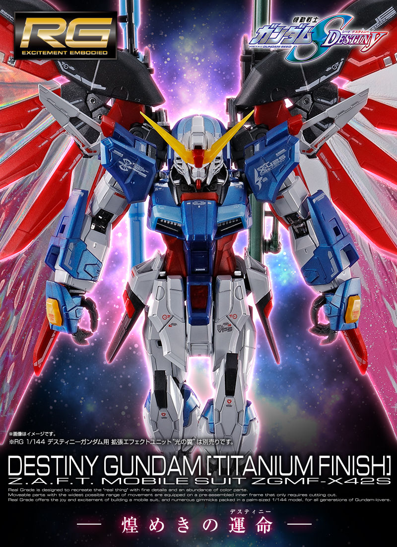 RG 1/144 ZGMF-X42S Destiny Gundam [Titanium Finish
