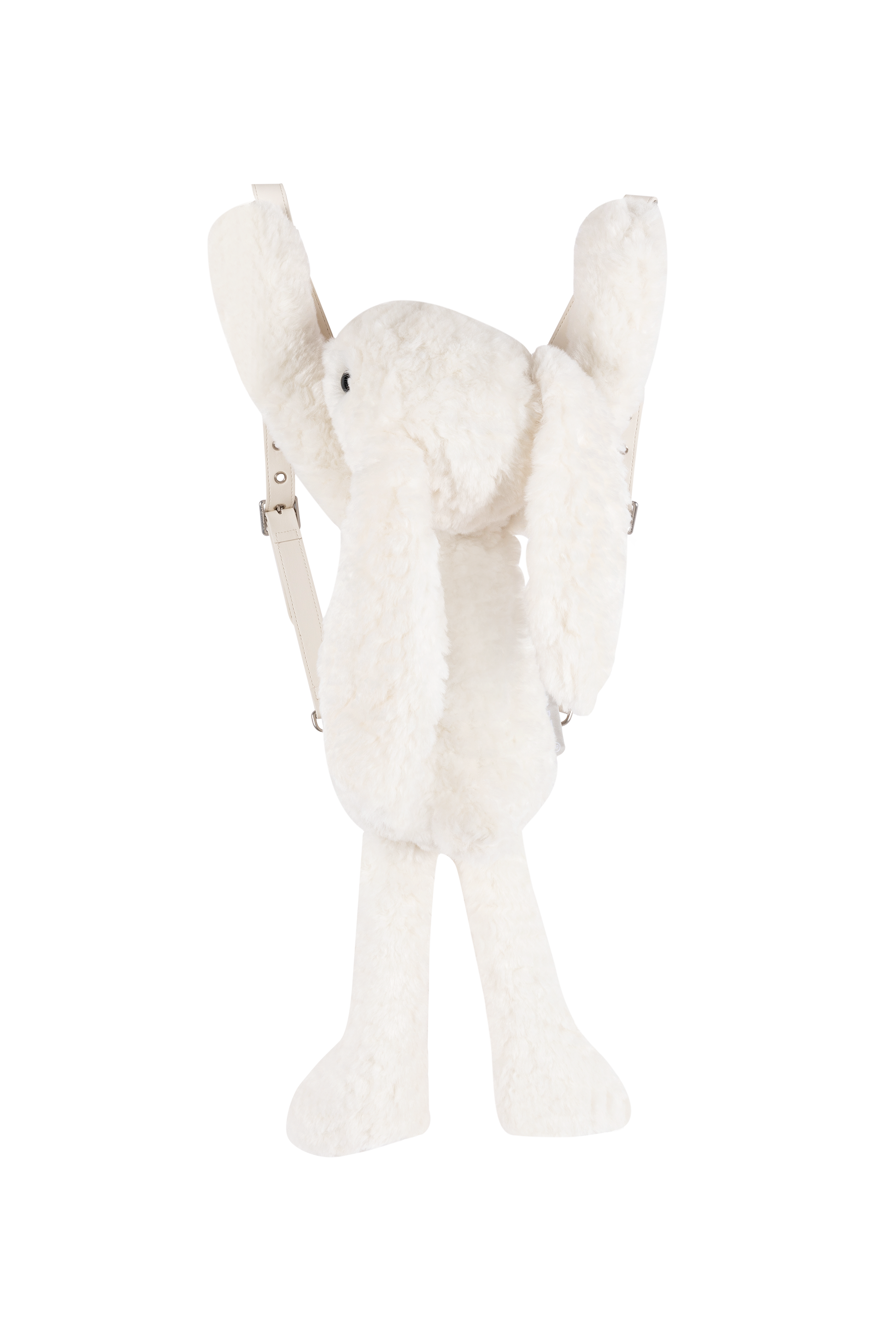 13DE MARZO Doozoo Backpack | White Rabbit & Brown Teddy Bear