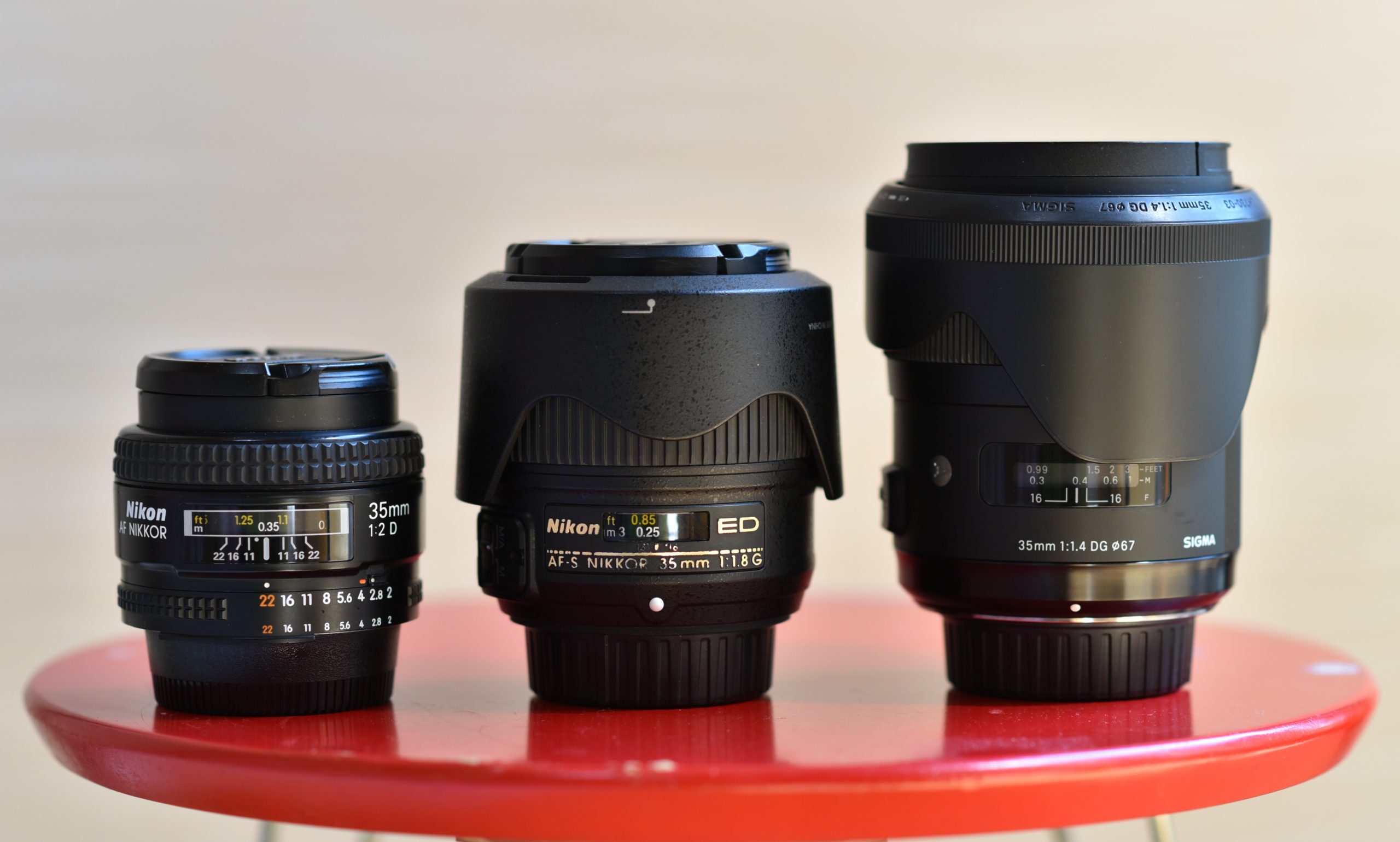 SIGMA（シグマ）35mm F1.4 DG HSM ARTとNIKON（ニコン）AF-S NIKKOR