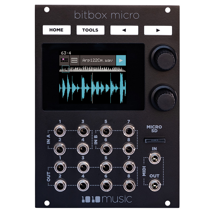 Bitbox Micro Black Edition - Compact Sampling Module - 1010music LLC
