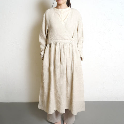 カシュクールコートワンピース ベージュ F – 10mois 公式オンライン