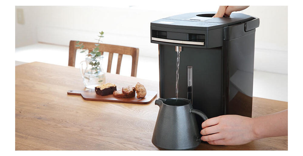 タイガー魔法瓶 電気ポット 蒸気レスVE電気まほうびん ブラック 2.2L