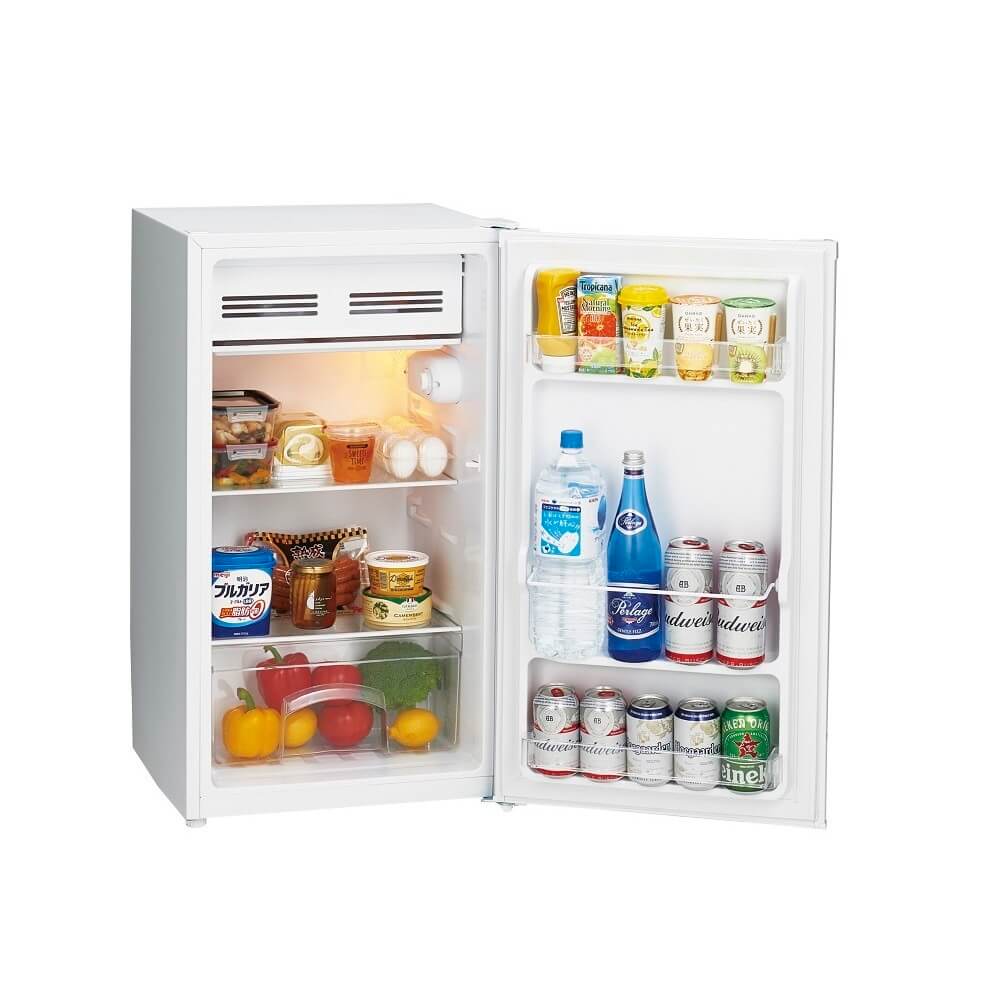 配送のみ/設置取付無し】ハイアール 90L冷蔵庫 ホワイト JR-A9A-W