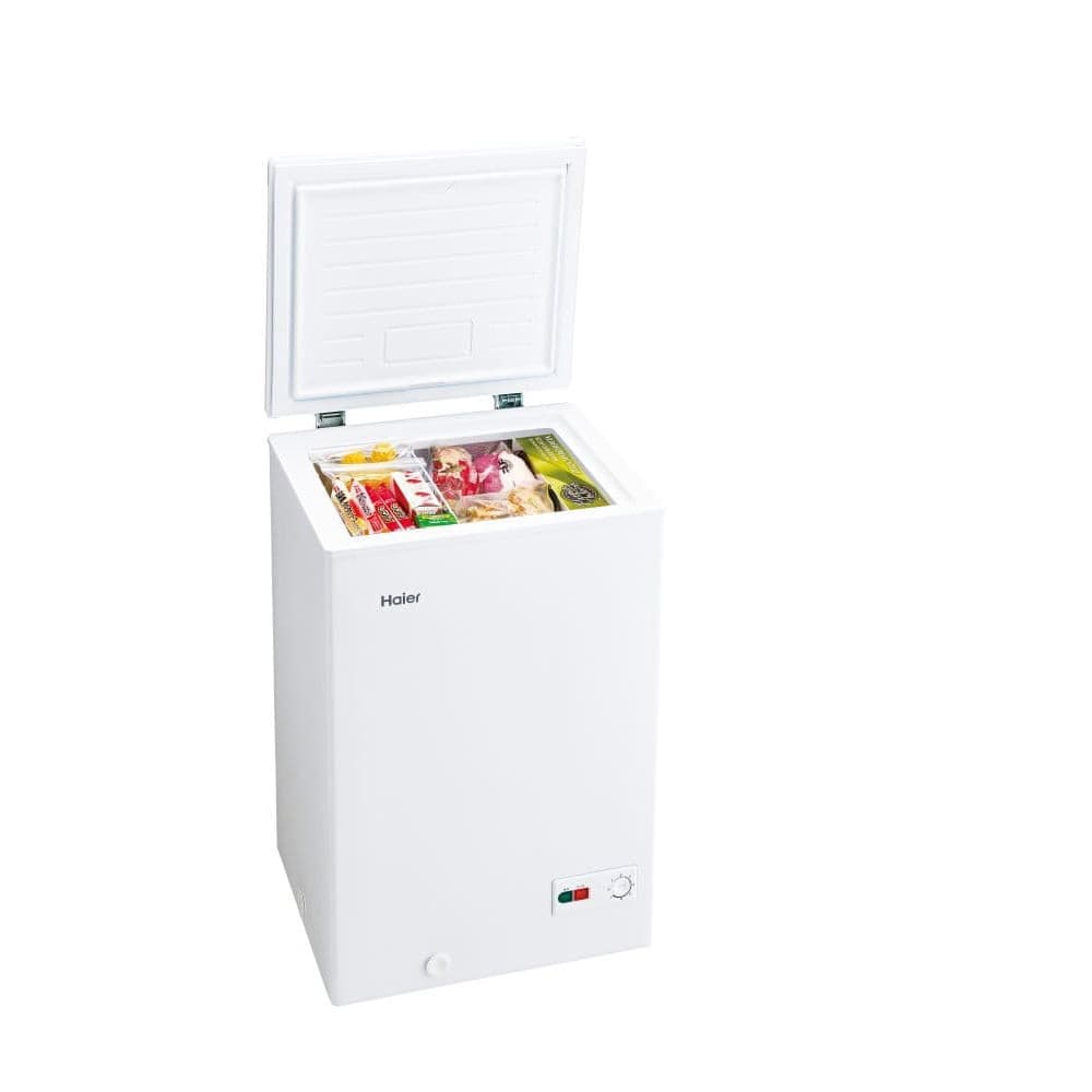 配送のみ/設置取付無し】ハイアール 上開き式冷凍庫 100L JF-HSC10A(W