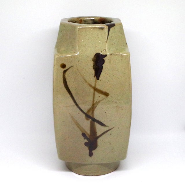 濱田晋作 浜田晋作 黒釉面取花瓶 花瓶 壺 2025年最新】浜田晋作