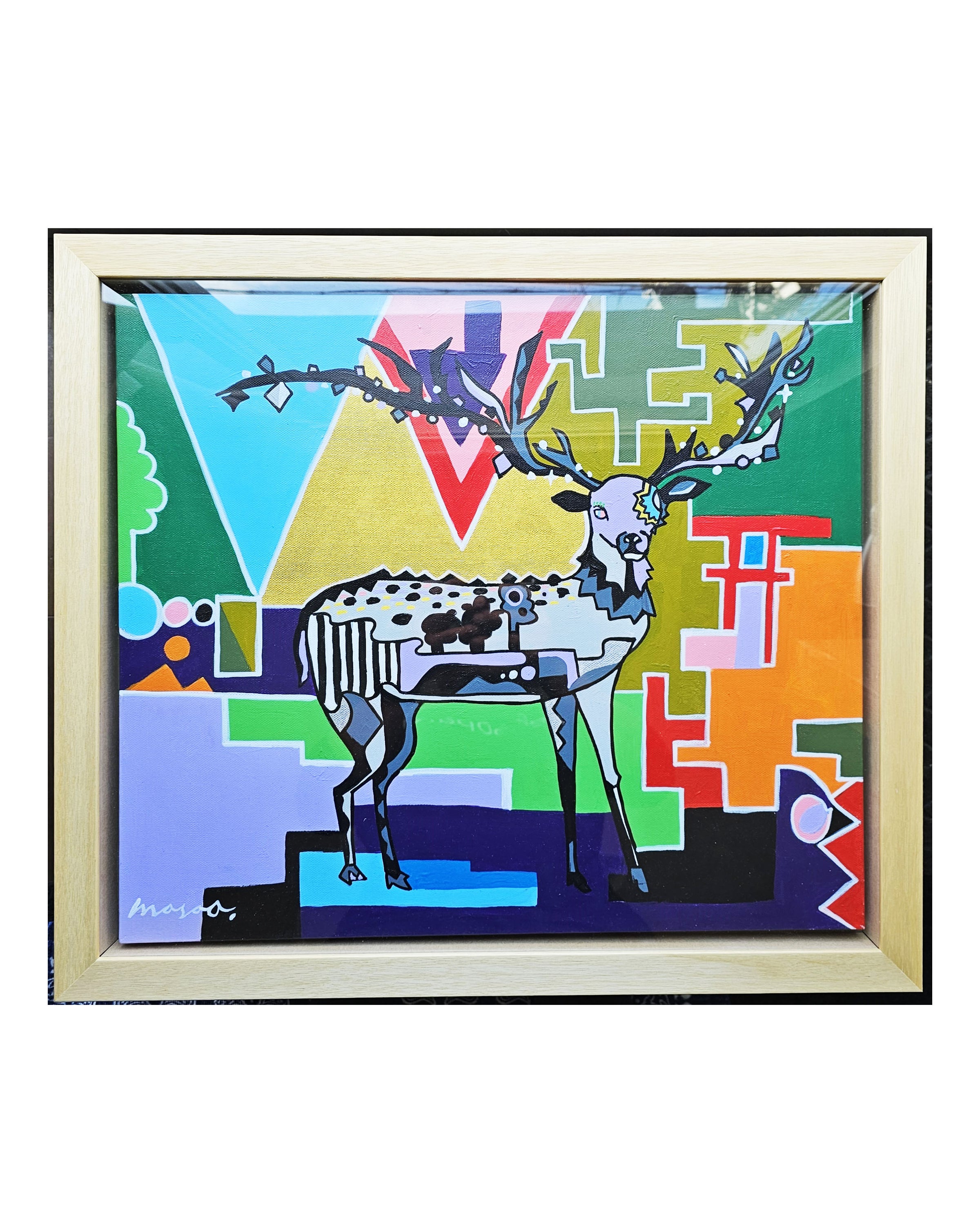 原画「神の使い」F10号キャンバスサイズ | ハタヤママサオ 公式