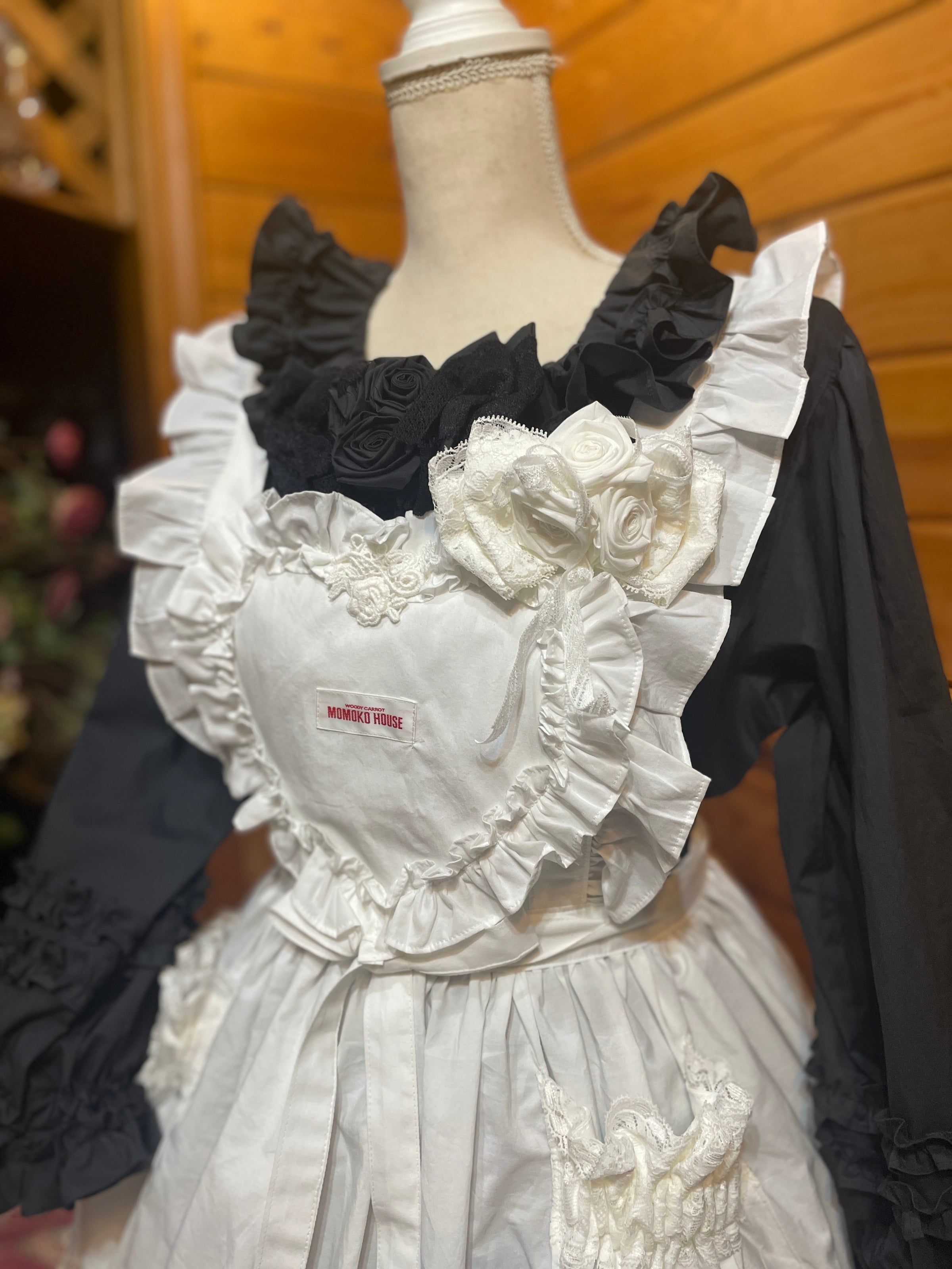 モモコハウス エプロン 白 モモコハウス エプロン 白 MOMOKO HOUSE