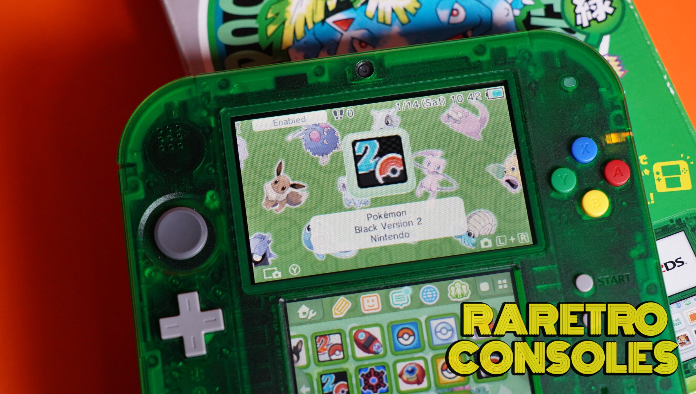 Nintendo 2DS Pokémon Green Limited Edition Console With Box