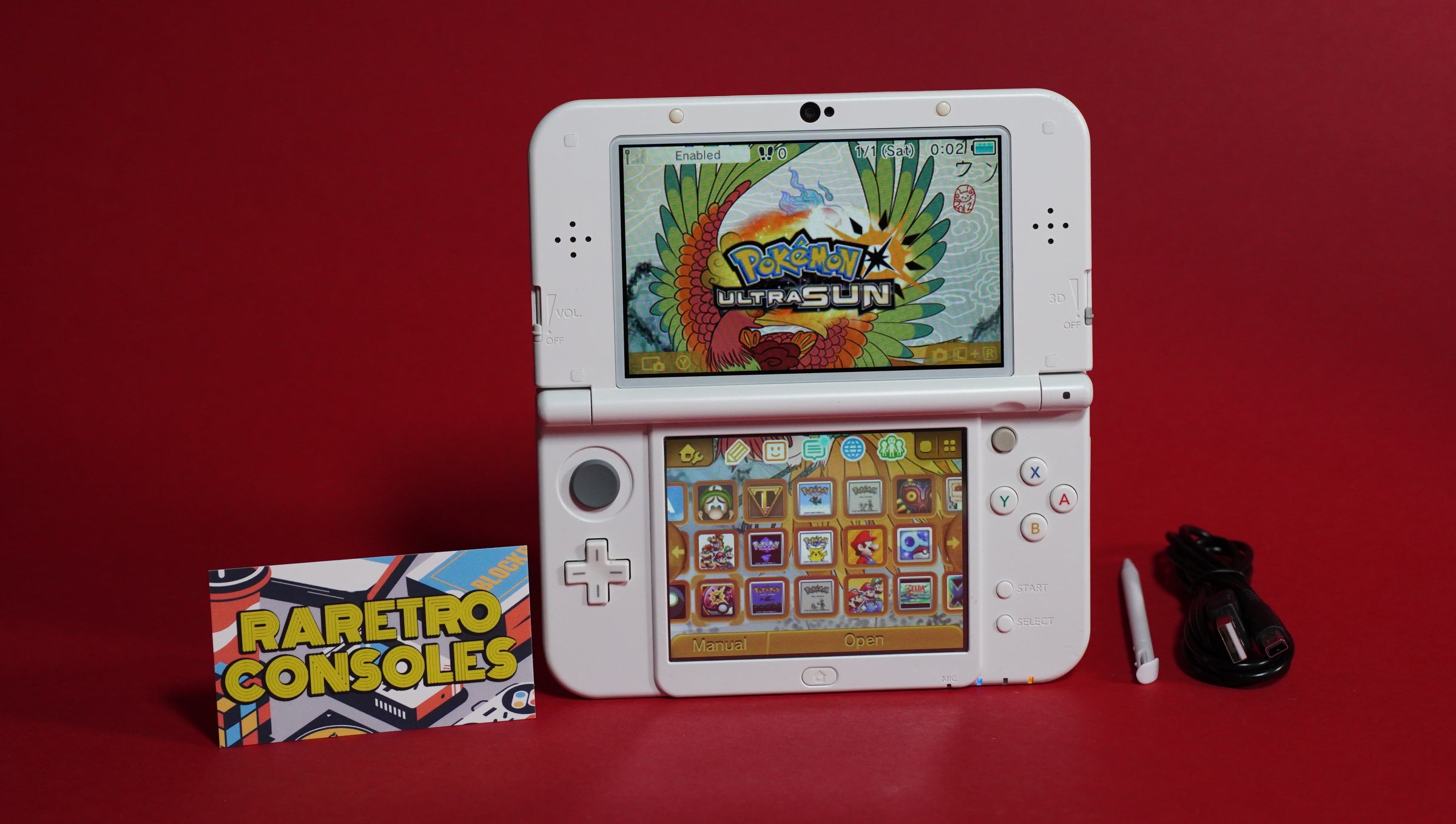 New Nintendo 3DS XL in Pearl White with USB C | Raretro Consoles