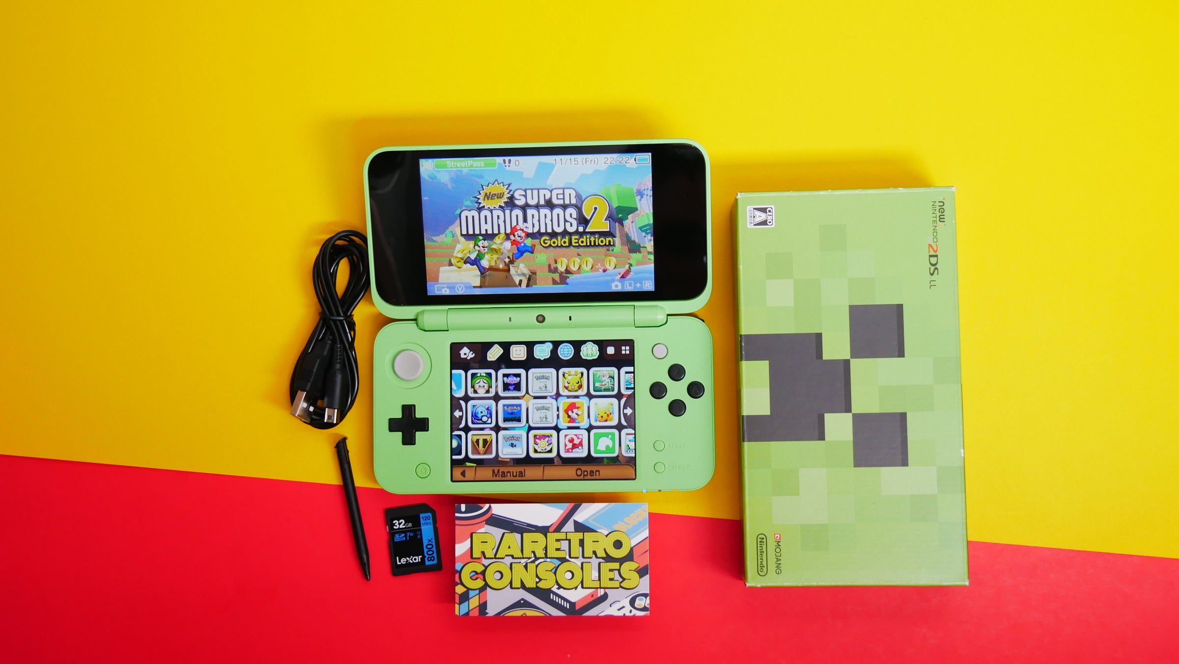 Nintendo New 2DS XL Minecraft Edition 'Creeper' with Box | Raretro