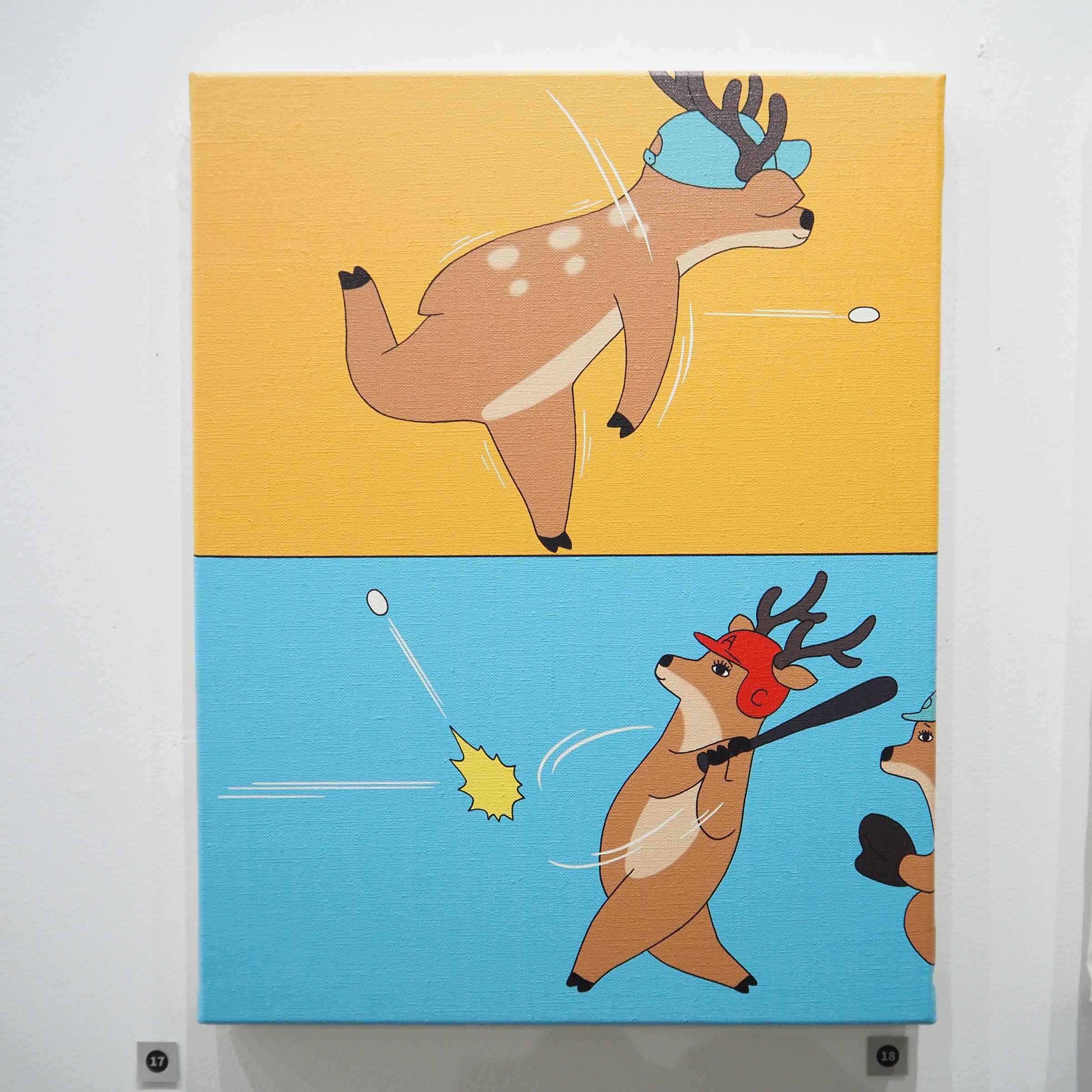 シカしかいない」サイン入り複製キャンバス | LOCAL