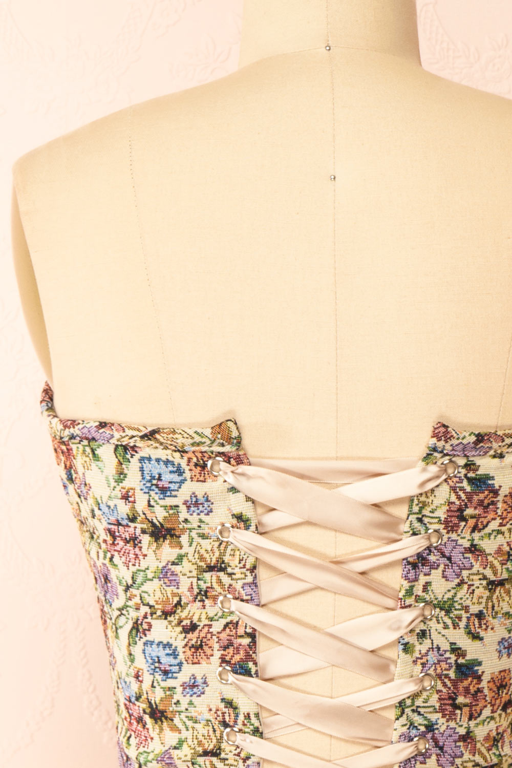 Gloriosa Bustier Corset Top w/ Lace Up Back | Boutique 1861