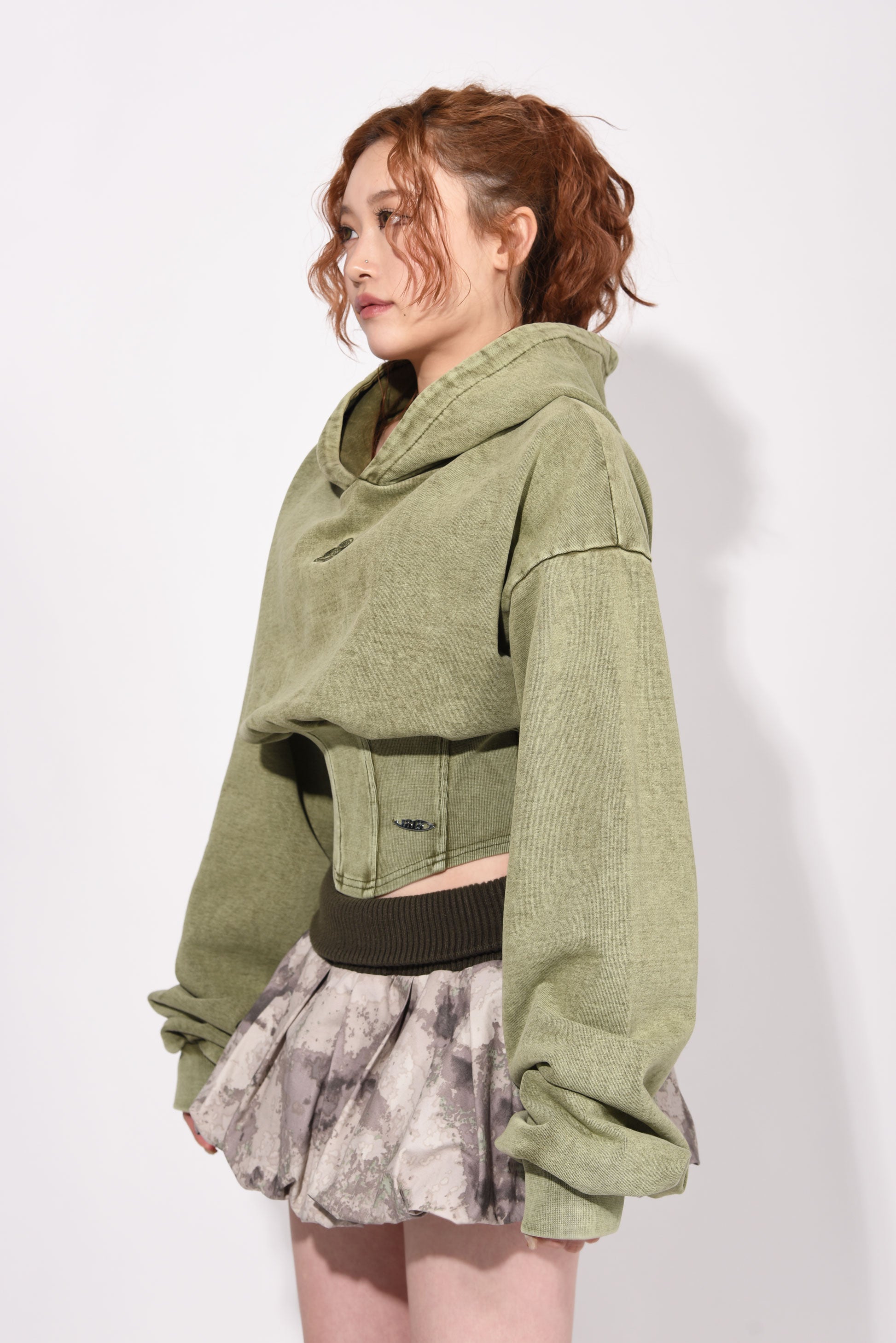 CORSET HOODIE khaki – 1818