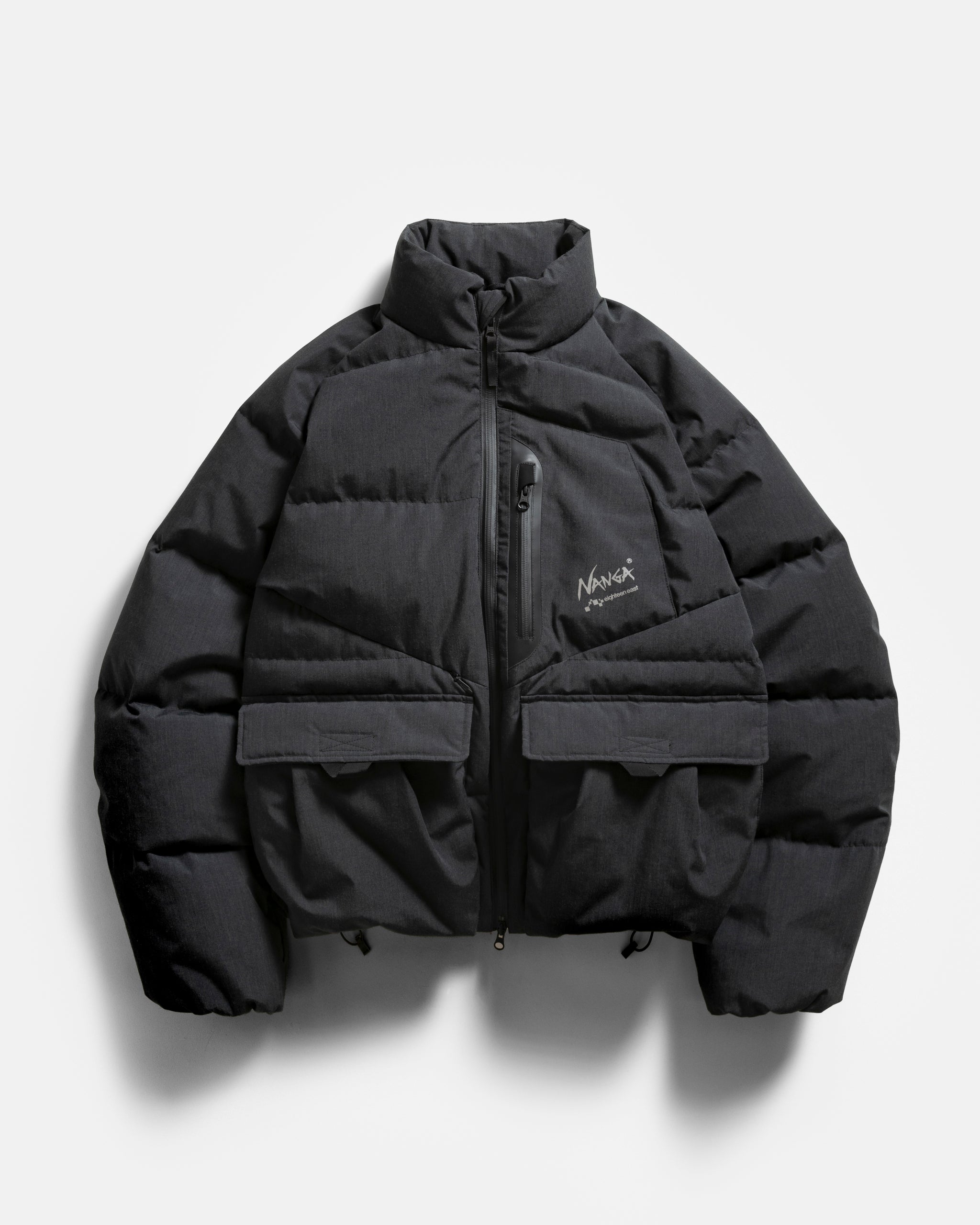 18 EAST / NANGA LOOKOUT DOWN JACKET - CHARCOAL MELANGE TAKIBI