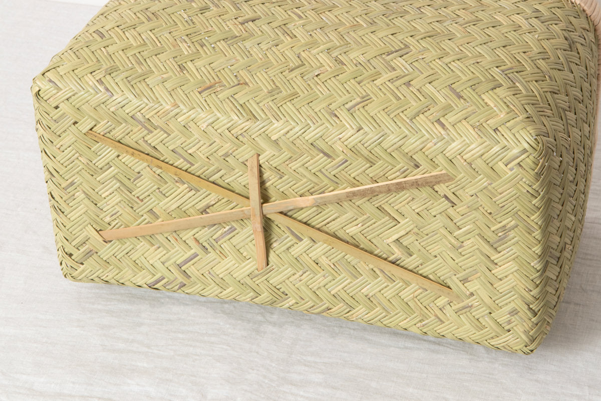 黄金鳥越竹細工 市場かご 新品 大サイズ○特選○ 鳥越竹細工 市場かご 中