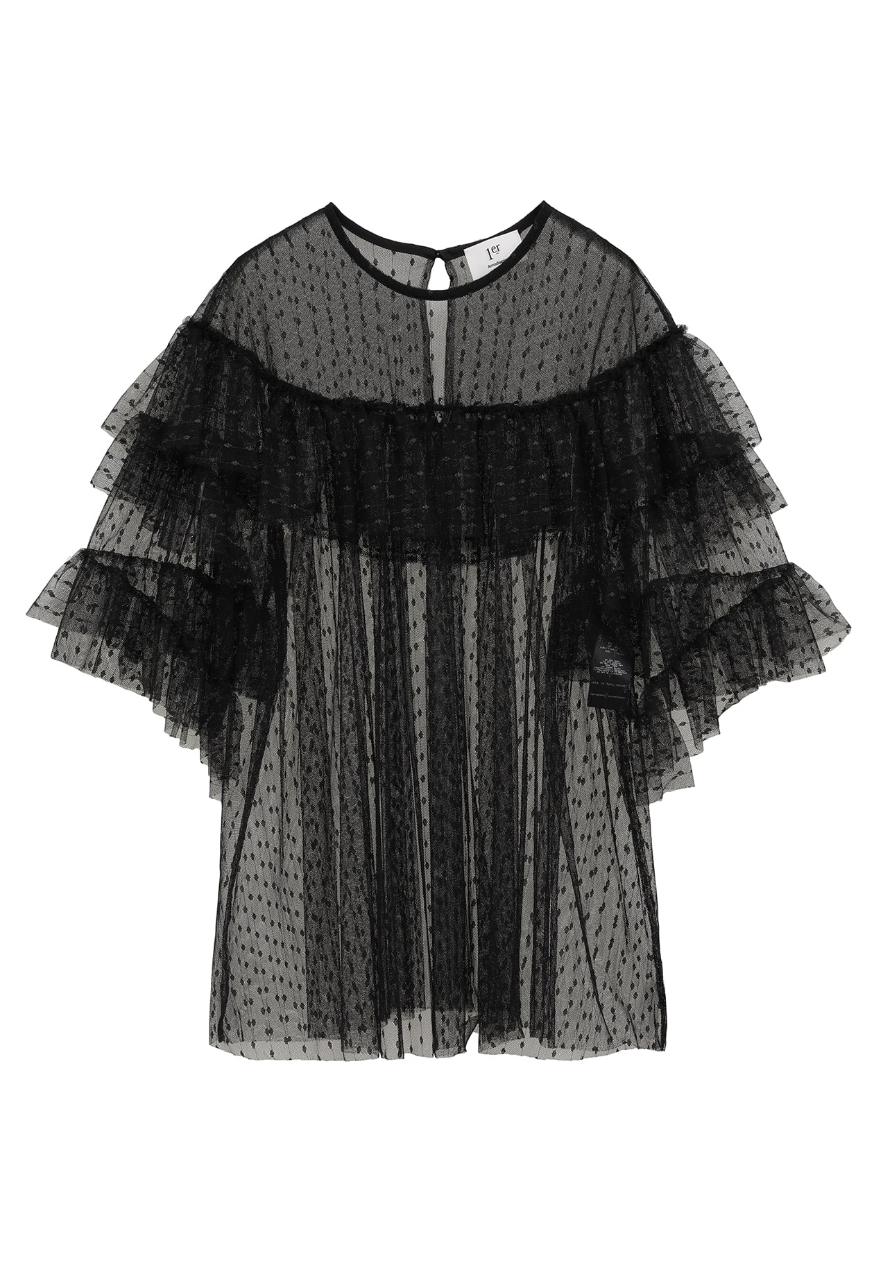 ドットチュールフリルブラウス】｜1er Arrondissement（プルミエ
