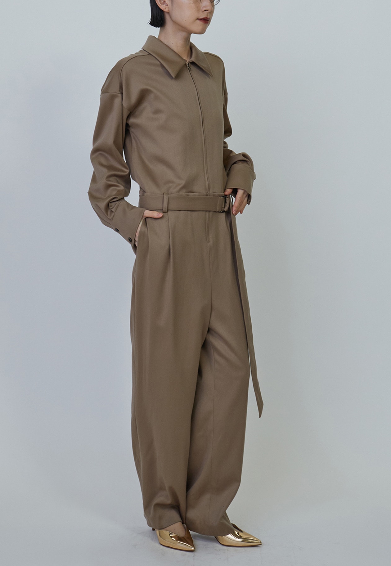 ウールサテンジャンプスーツ】｜1er Arrondissement（プルミエ アロン