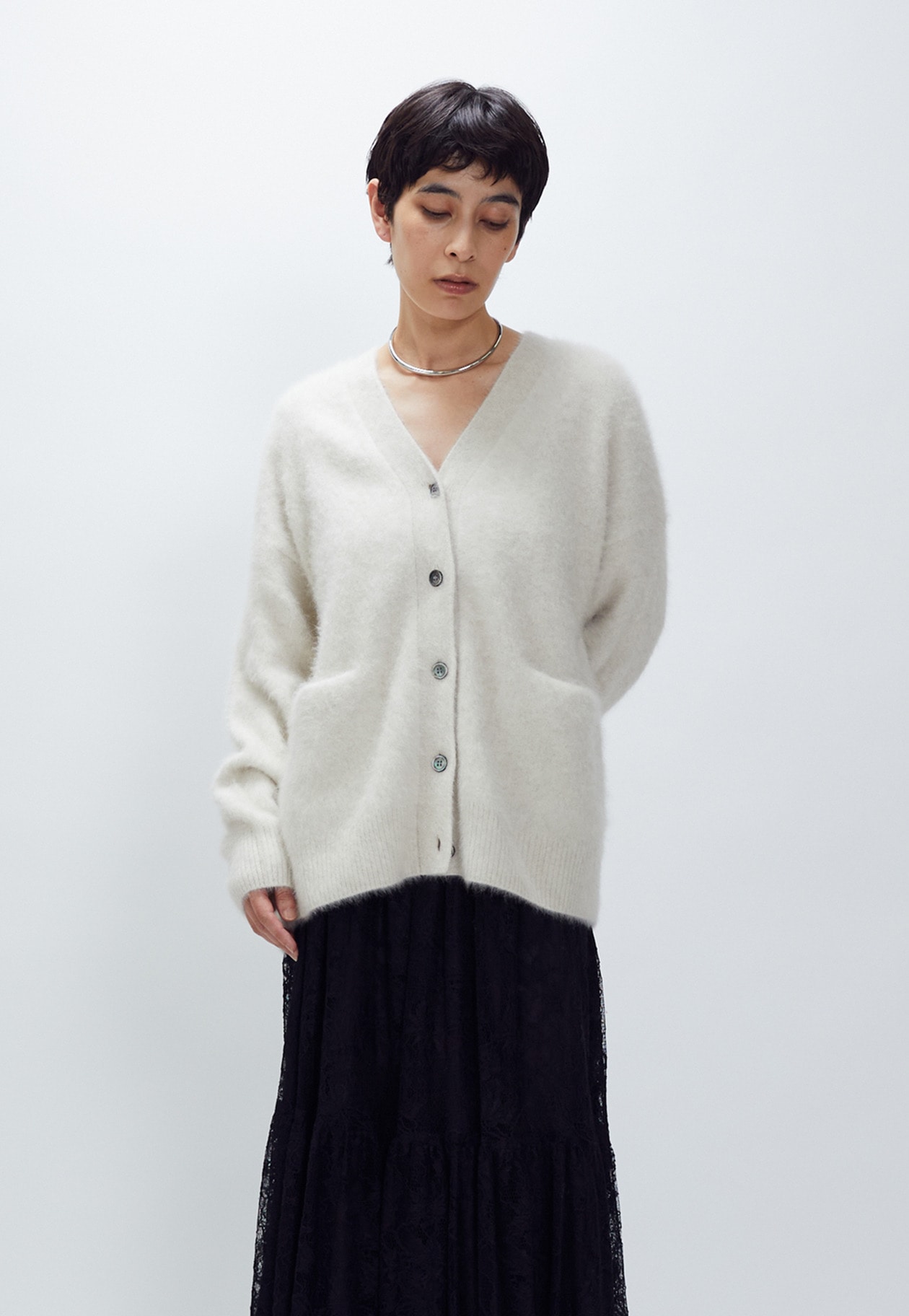 リニューアル】FOXカシミアカーディガン】｜1er Arrondissement