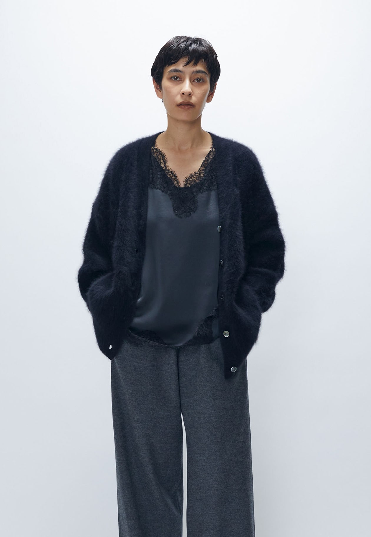 リニューアル】FOXカシミアカーディガン】｜1er Arrondissement