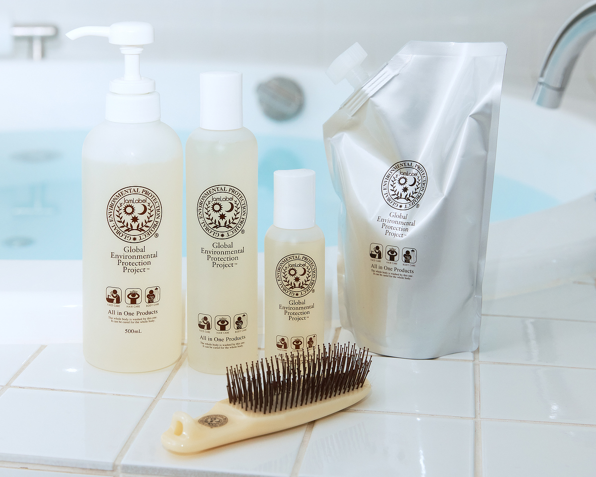 500ml》これ1本で全身洗えて、肌も髪もしっとり潤うシャンプー｜Jam