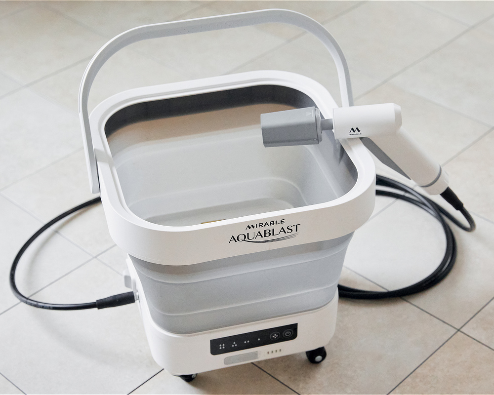 水道・電源いらず。ウルトラファインバブルで、優しく強力洗浄できる