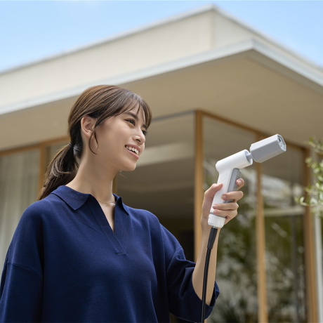 水道・電源いらず。ウルトラファインバブルで、優しく強力洗浄できる