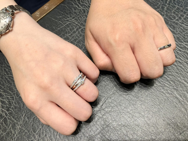 上越市】NIWAKA（ニワカ）の重ね付け ご記念の指輪をおつくりいただき