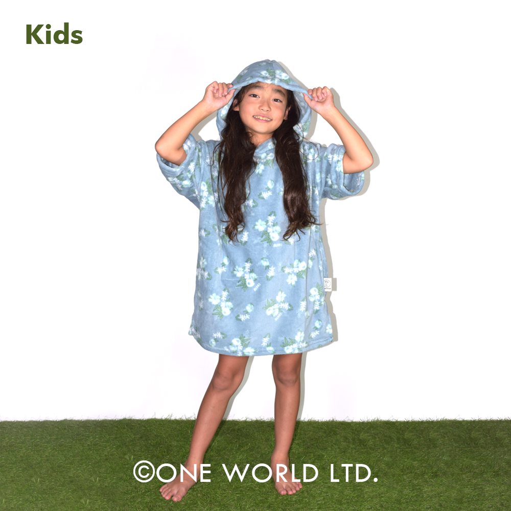ONE WORLD LTD. / TLS MICRO FIBER PONCHO BERRI FLOWER / マイクロ