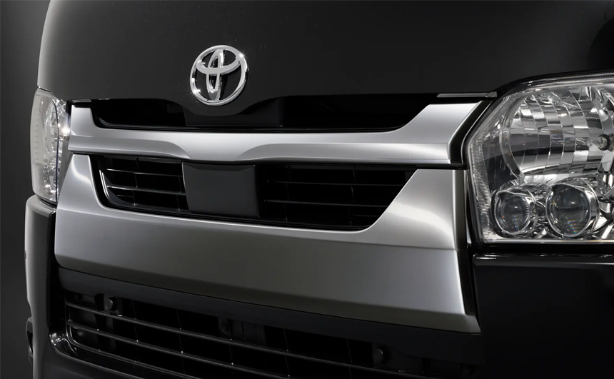 ハイエース 6型～ 標準ボディー用 ダークプライムS 純正フロントグリル