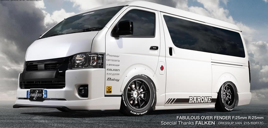 ハイエース用 ファブレス ヴァローネ MC-9 17インチ(WIDE SERIES