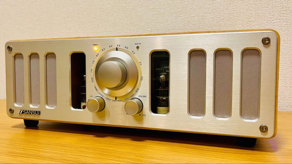 SANSUIの真空管アンプ内蔵のブルートゥーススピーカー！？オーディオ