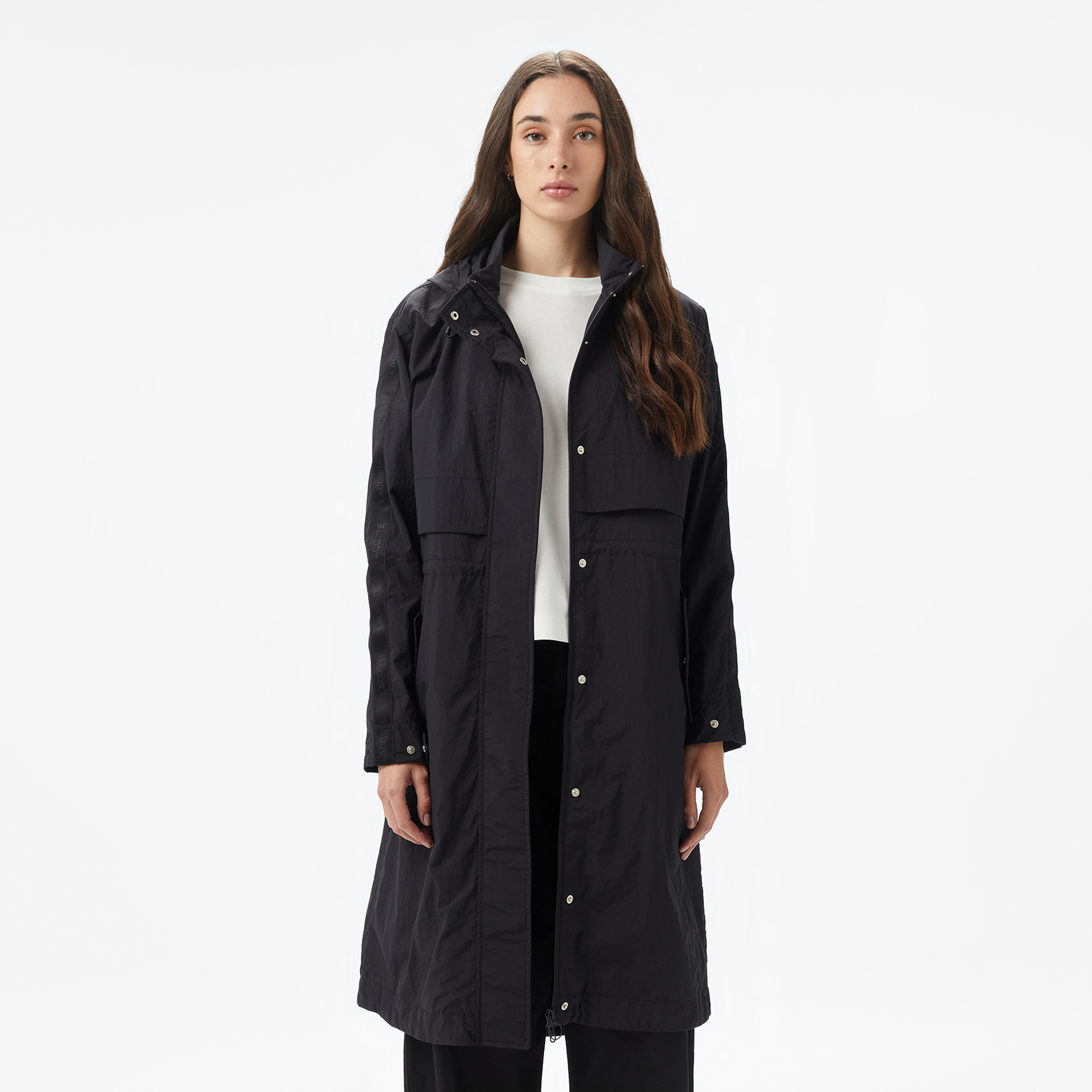 Kadın Kapüşonlu Siyah Mont BF2616-031 | Lacoste