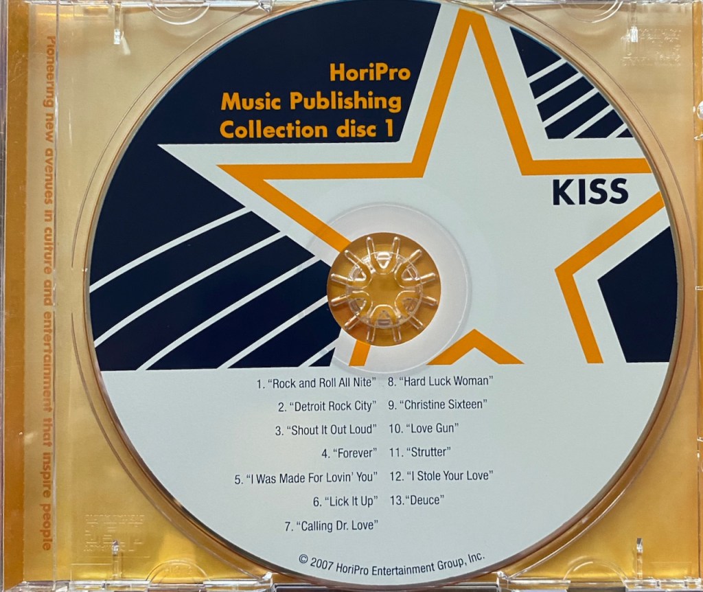 Kiss – 'HoriPro Music Publishing Collection: Disc 1' (2007