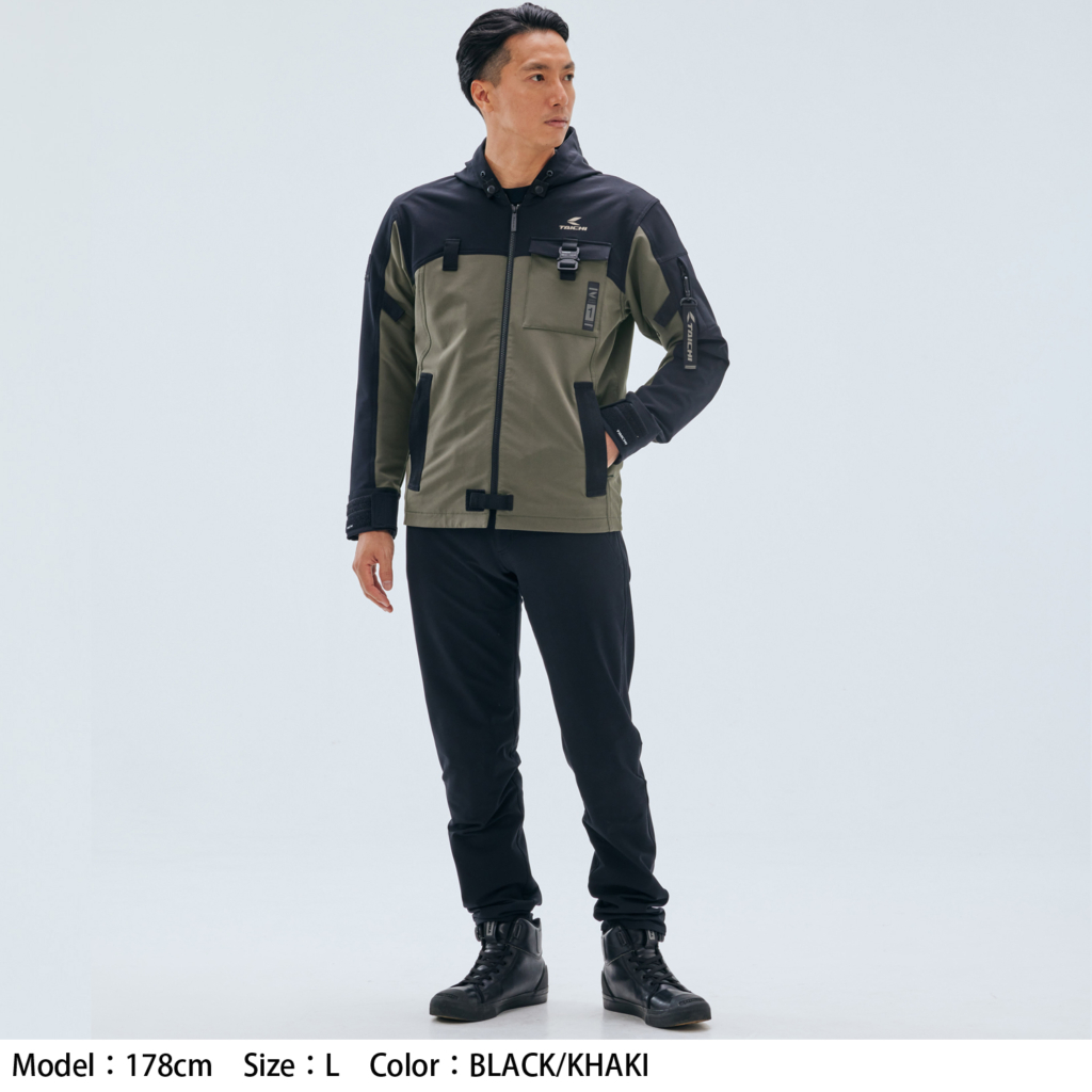 人気の超撥水ストレッチ素材採用のカジュアルパーカ、TAICHI『RSJ335