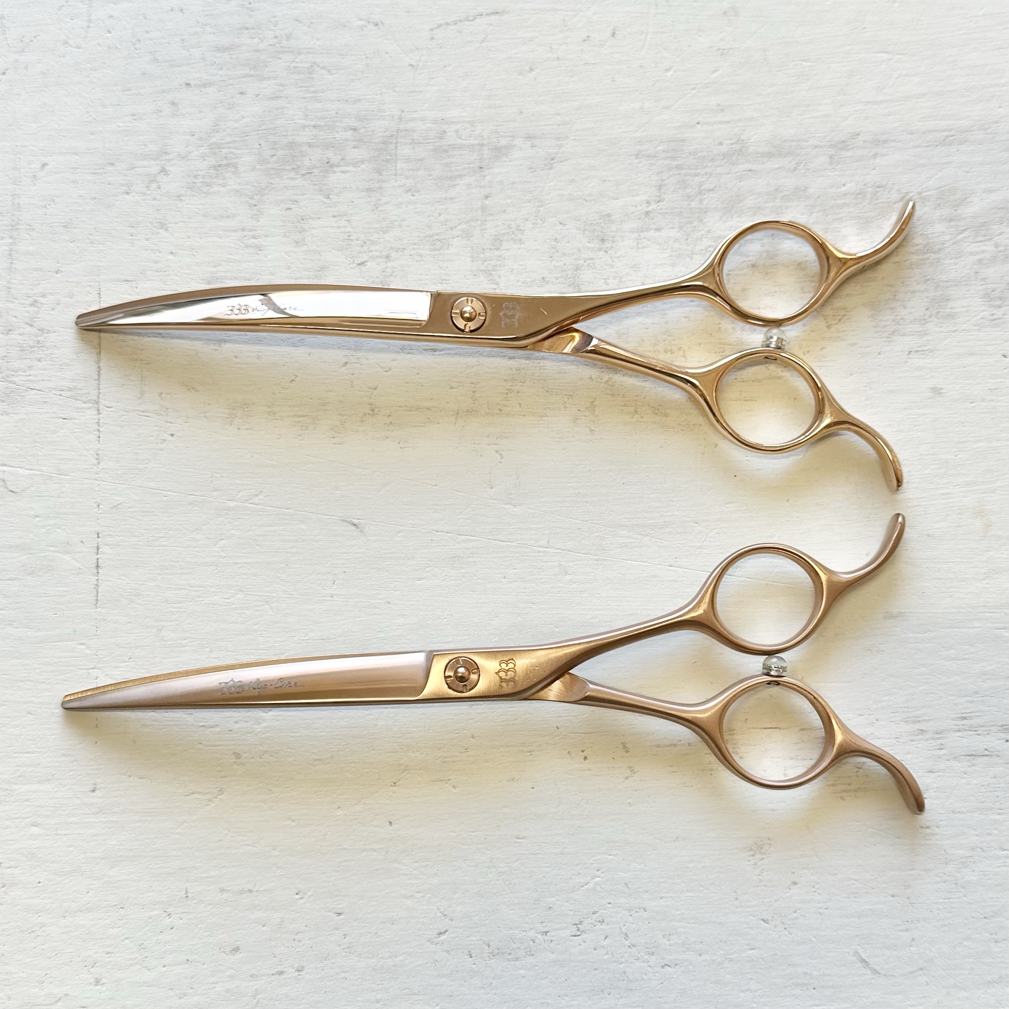 使うたびにときめく ピンクゴールドのカーブシザー 6.5インチ | 333