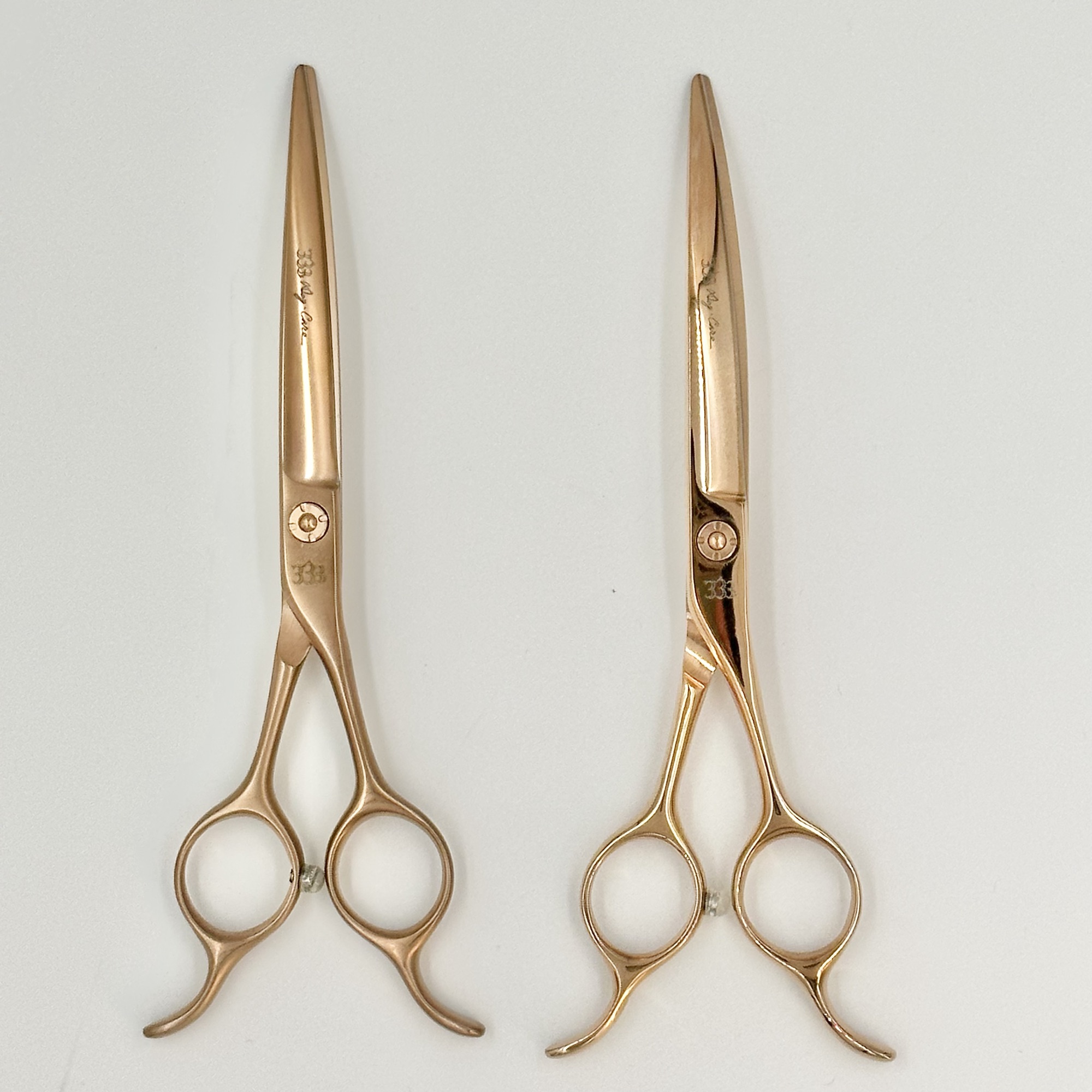 使うたびにときめく ピンクゴールドのカーブシザー 7.5インチ | 333