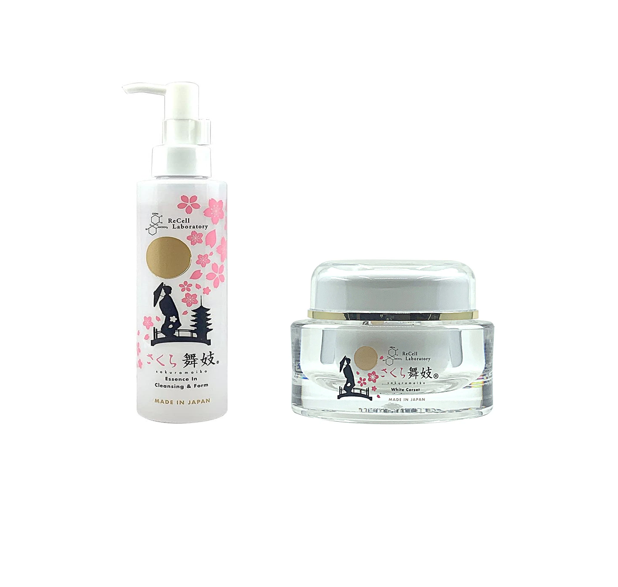 ReCell Laboratory Sakura Maiko Set Cleansing gel and cream corset