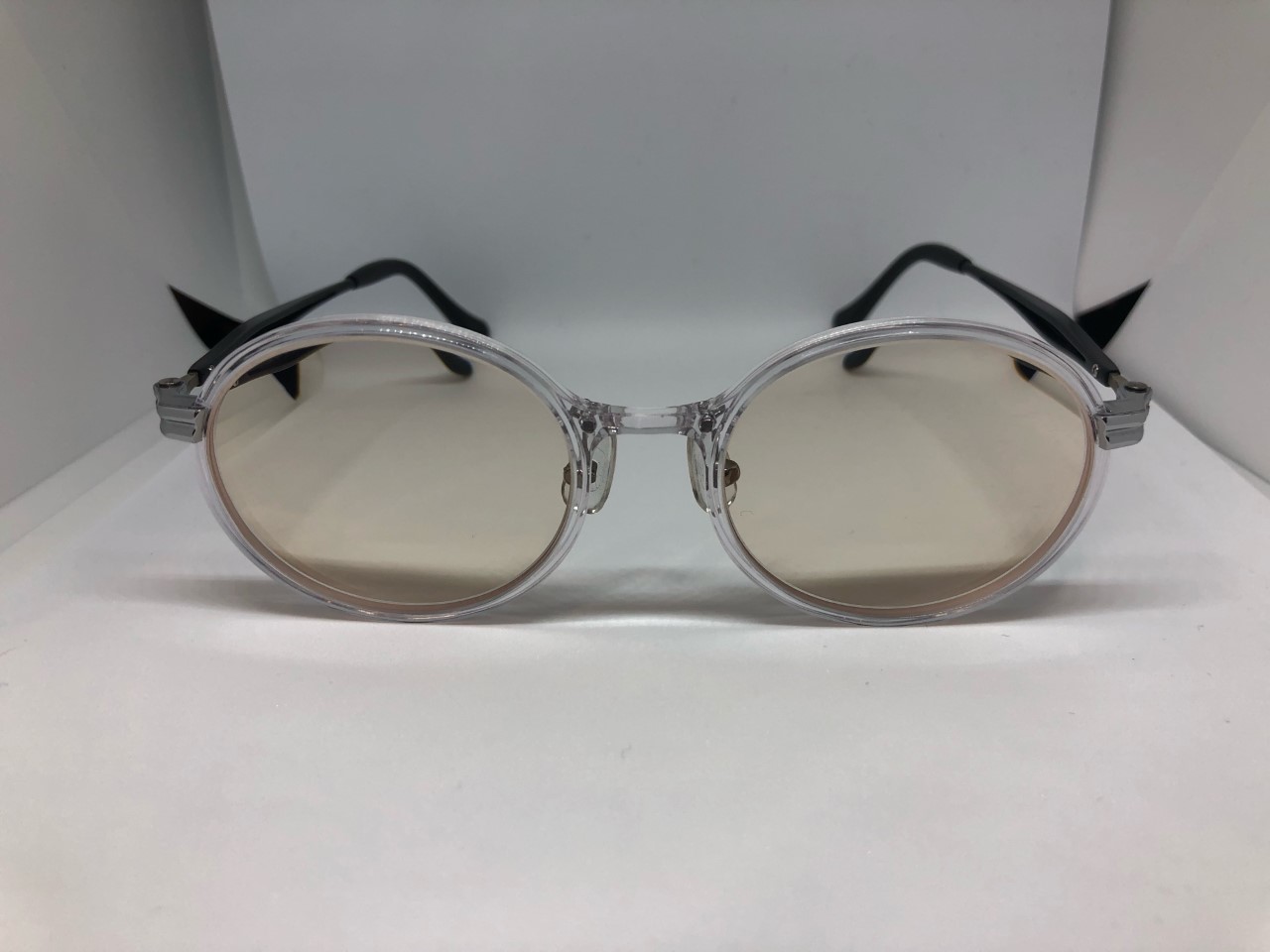 クリアフレーム に カラーレンズ | 激安メガネのめがねおー