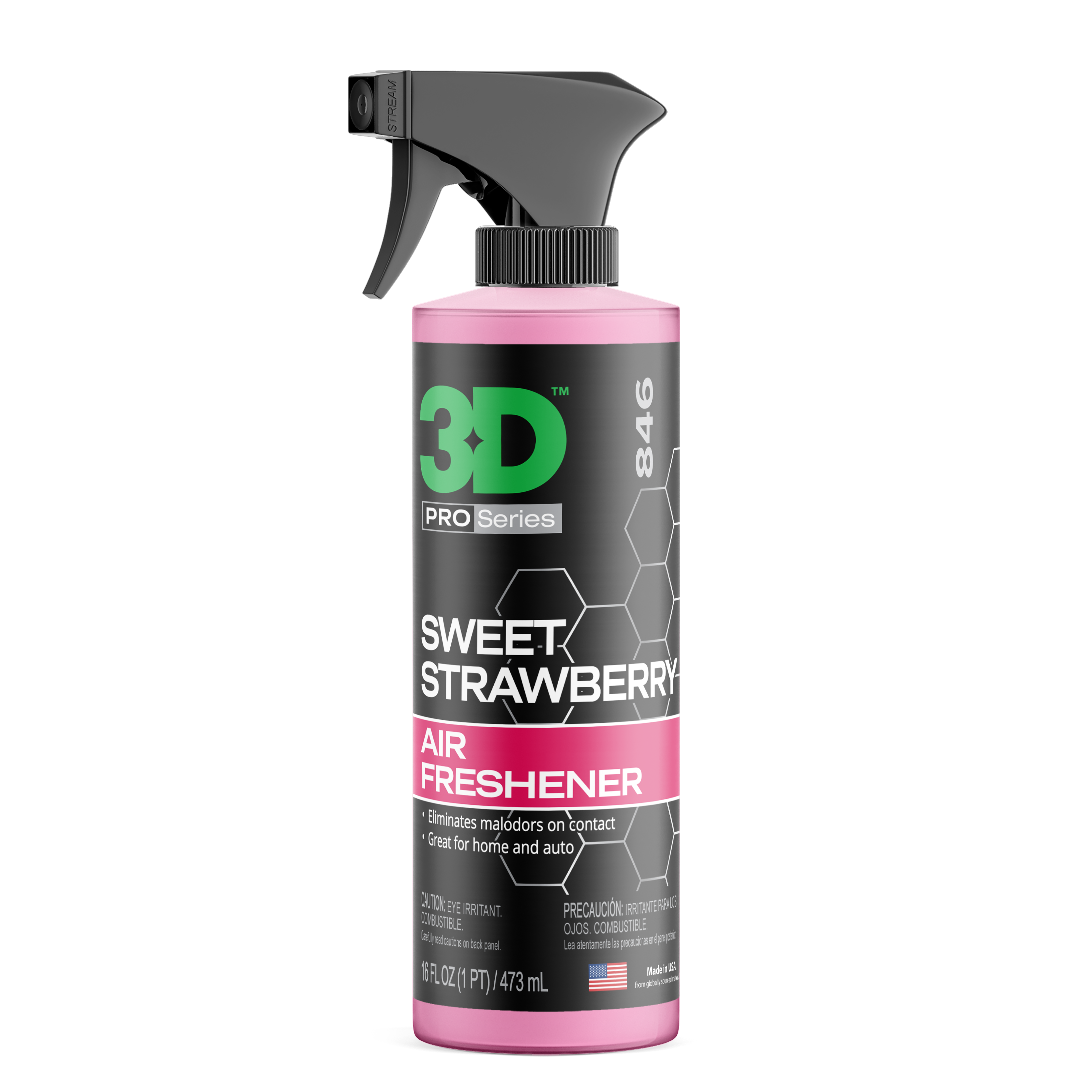 Sweet Strawberry Air Freshener and Odor Eliminator | 3D Car Care