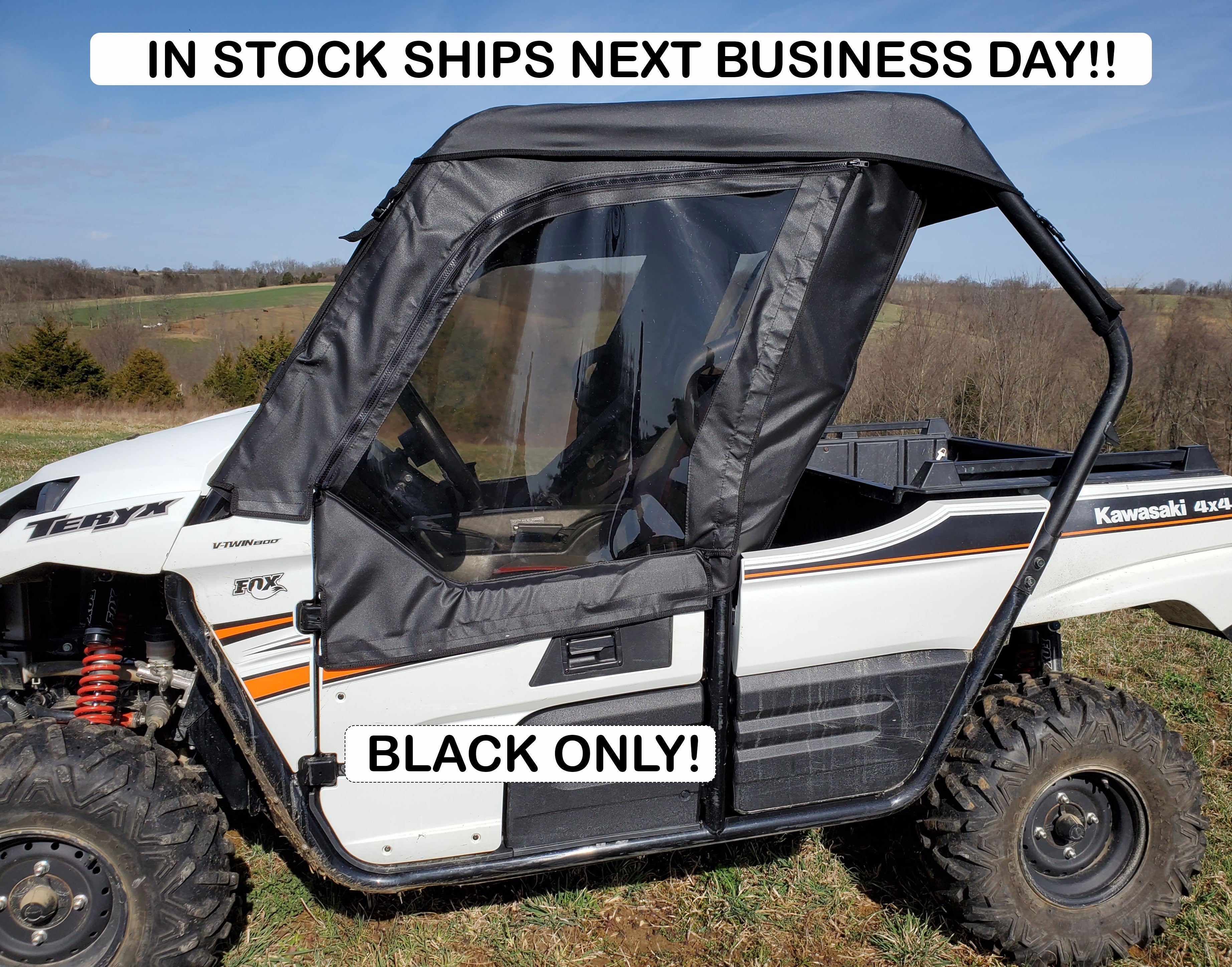 Kawasaki Teryx 800 (2-Seater) - Soft Doors – 3 Star UTV