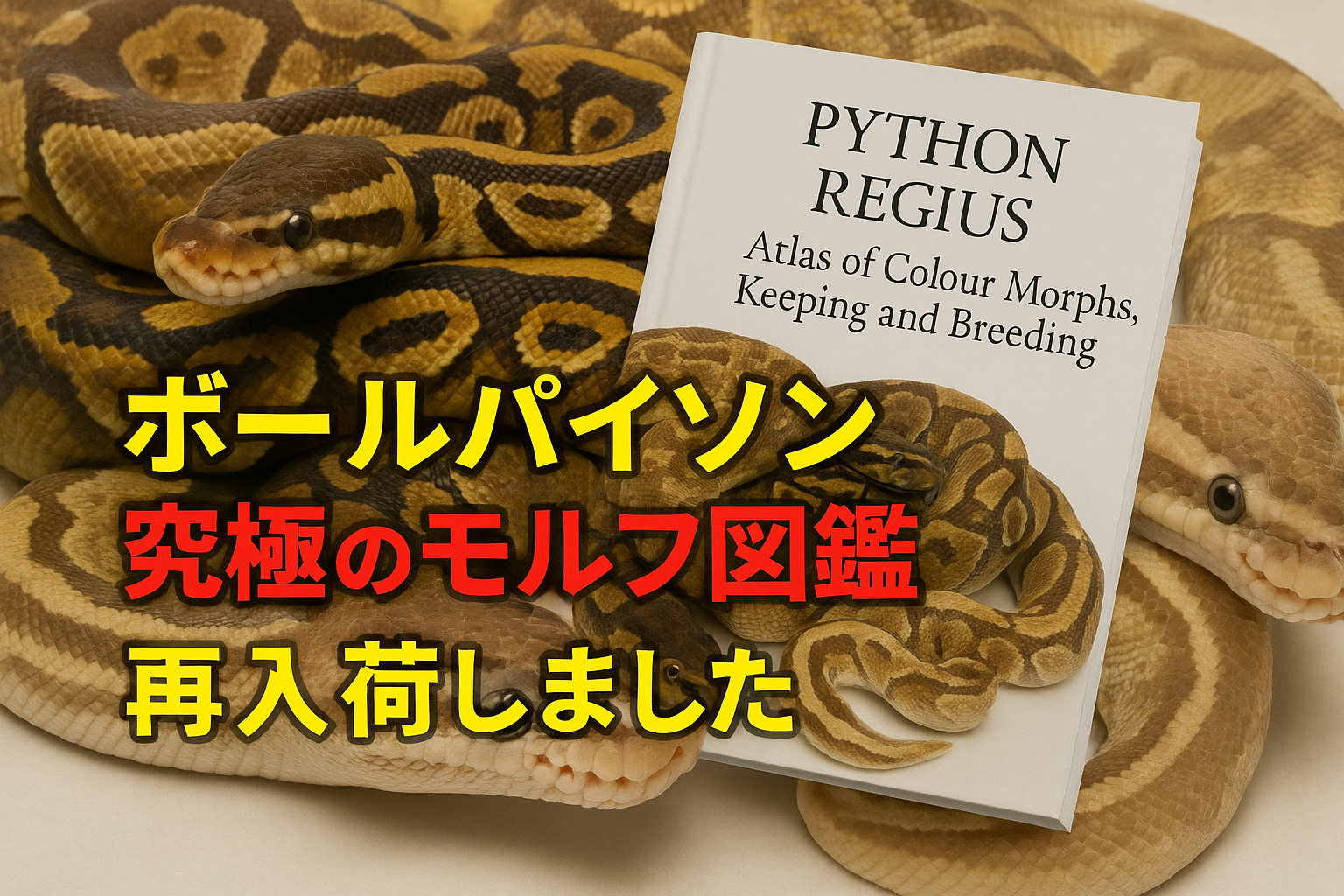入荷情報】ボールパイソン究極のモルフ図鑑、再入荷しました