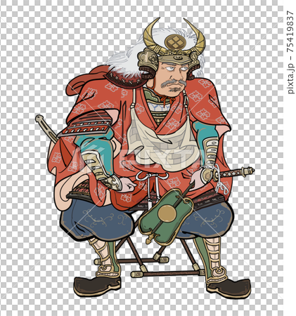 戦国武将-武田信玄ー座像のイラスト素材 [75419837] - PIXTA