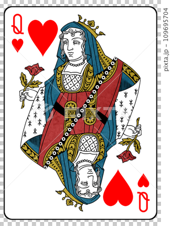 トランプ ハートのクイーンのイラスト素材 [109695704] - PIXTA