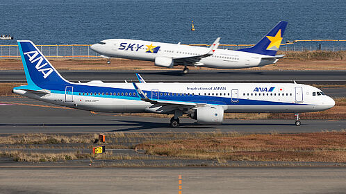 ANA A321neo JA146A うらやま JA146A All Nippon Airways Airbus