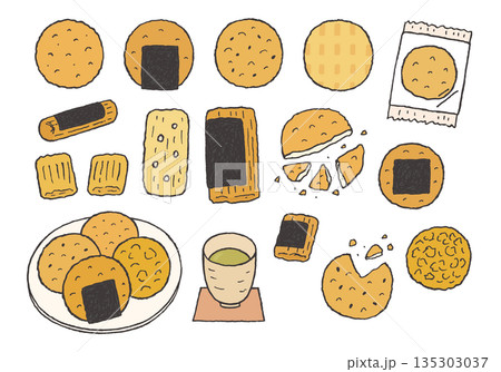 せんべいのイラスト素材(2,827点以上の高品質なイラスト素材) - PIXTA