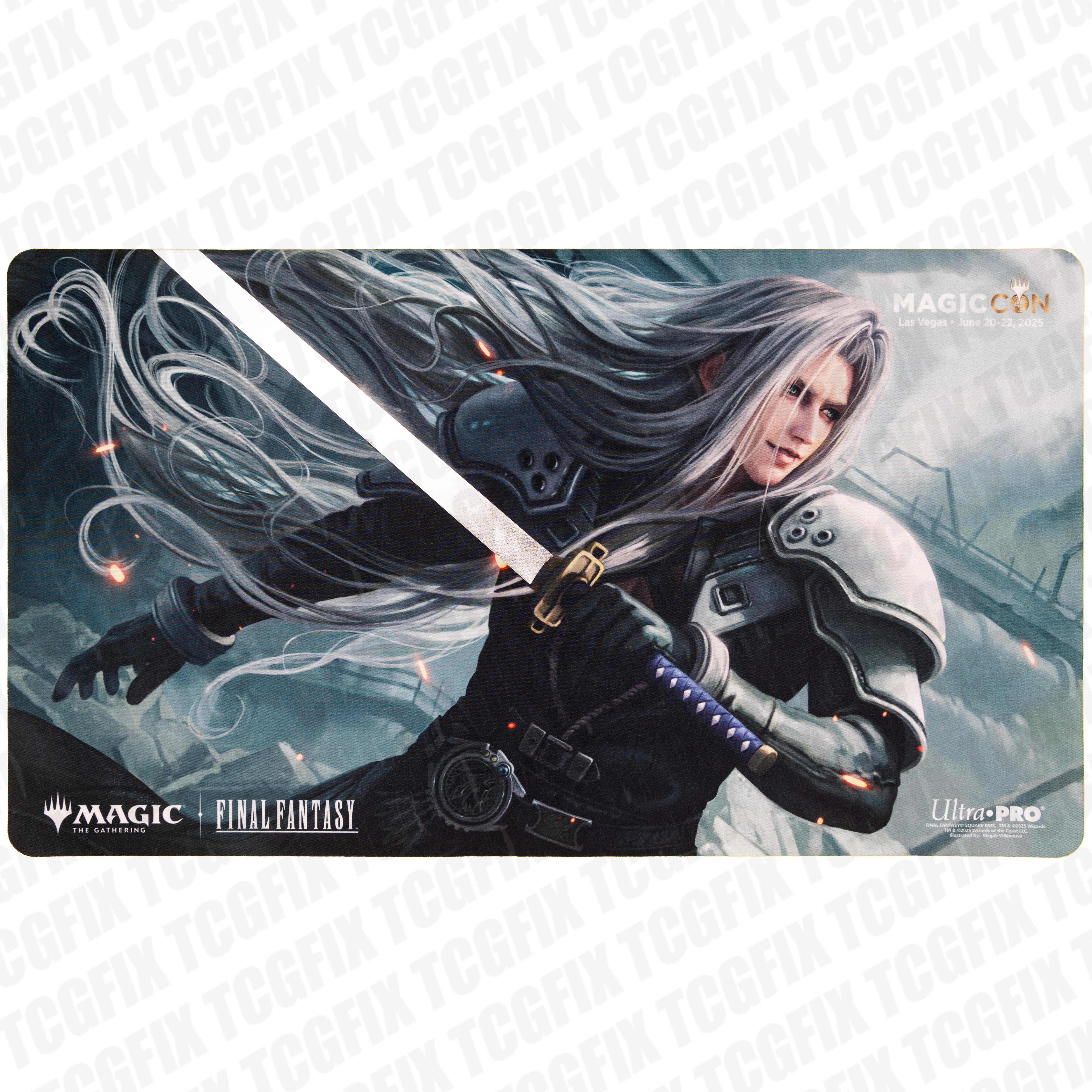 MagicCon Las Vegas 2025 Cloud & Sephiroth Foil Sword Playmat Set